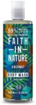 Faith in Nature Gel de dus natural, hidratant cu cocos, 400 ml