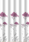  Zuhanyfüggöny - FLOWERS - Impregnált textil - 180 x 200 cm (77-161456)