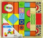 LEAN Toys Fából Készült Tégla Vár Formák Készlet (10350) (10350)