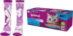 Whiskas WHISKAS Adult tasak 40 x 85 g Fishy Treats - nedves eledel felnőtt macskáknak zselében (darabokban: lazac, tonhal, tőkehal, fehér hal) + INGYENES SZOKNYÁK! ! !