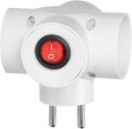  Dugalj elosztó kapcsolóval 3x2 (R-30W)