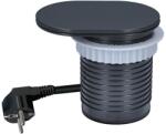 Solight PP124CB-PD20 - Beépíthető konnektor 20W 1 aljzat +USB A+C fekete PP124CB-PD20 (SL1658)