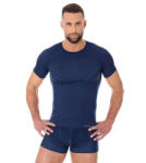 Brubeck Férfi póló Brubeck Active Wool rövid ujjú, antiallergén, antibakteriális, kétrétegű, varrás nélküli tengerészkék M
