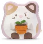 NICI Nici: Pisica plușată cu plantă în ghiveci - 35 x 33 x 12 cm (62390)