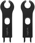 LogiLink Szerelőkulcs készlet, MC4 szolár kábel csatlakozókhoz, 2 db, műanyag, fekete (PHT0100)