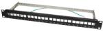 LogiLink Keystone Panel 1U, 24 Ports, shielded, black (NK4042)