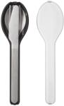 Mepal Set de tacâmuri de călătorie ELLIPSE, set de 3 buc, Nordic negru, oțel inoxidabil, Mepal (MPL05367H) Tacam