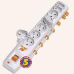  Prelungitor cu protectie 7 prize (5 x Schuko + 2 x Euro) 3m alb, Acar P7 (PPACARP7-3)