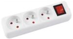 TED Electric Prelungitor 3 prize, intrerupator, cablu 3 m, Schuko (FMK3300)