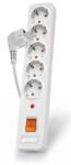  Prelungitor cu protectie 5 prize 3m Alb, Acar X5 (PPACARX5-3)