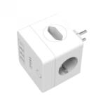 Fisa cub cu 2 x Schuko + 2 x Euro + 3 x USB-A + 1 x USB type C 20W Alb, ELAD-2SH2EU-PROT/USBC4-WL (ELAD-2SH2EU-PROT/USBC4-WL)