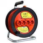  Prelungitor/tambur cu 4 prize Schuko 30m, E-PS25T30 (E-PS25T30)