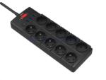  Prelungitor cu 10 x Schuko + 3 x USB-A + 1 x USB-C 2m, EXTS-10S2M-PROT/USBC4BK-WL (EXTS-10S2M-PROT/USBC4BK-WL)