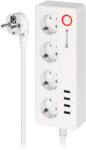 Kruger Matz Prelungitor Smart 4 Prize Schuko 4 Usb Connect P6 Tuya (km2250)
