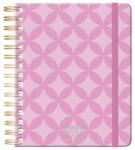 VECTRA Határidőnapló 2026 heti B/6 PLANALL Midi spirálos keményfedelű gumis Pink (21571)