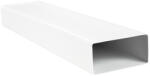  PVC szögletes csővezeték légcsatornákba, merev 220x90 mm, hossz 1000 mm
