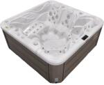 Visoli Jacuzi de exterior SPA Visoli® 6A21 Suprateran, Argintiu, Fatada PVC Gri, Capacitate: 6 persoane (VS-00213)