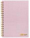 Pukka Pad Spirálfüzet, B5, vonalas, 80 lap, FSC, PUKKA PAD Carpe Diem , rózsaszín kockás (9377-CD) - fodicoaruhaz
