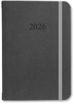 PD Calendar Határidőnapló Period Velour B/6 heti gumis Antracit 2026