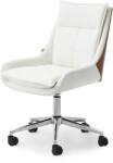 Vox bútor LEON forgófotel krémszínű-dió, króm