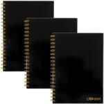 Pukka Pad Spirálfüzet, B5, vonalas, 80 lap, FSC, PUKKA PAD Carpe Diem , fekete (9375-CD)