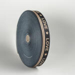 Takoy Szalag 25mm - LOVE fekete