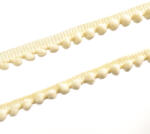 Takoy Bandă cu ciucuri 0, 5cm culoare ecru / 18, 5m