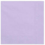 PartyDeco Szalvéta 33x33cm egyszínű 20db, Világoslila, levendula (LUFI233402)
