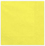 PartyDeco Szalvéta 33x33cm egyszínű 20db, Sárga (LUFI906067)