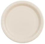 Partydeco Papírtányér 23cm 6db Bézs, Ivory (LUFI243933)