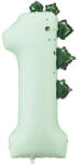 Partydeco Számos lufi 34" 86cm óriás dino szám, számjegy 1-es (LUFI240479)