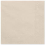 PartyDeco Szalvéta 33x33cm egyszínű 20db, Bézs, Ivory (LUFI167164)