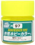 Mr Hobby Aqueous Hobby Color Paint (10 ml) Fluorescent Yellow H-097