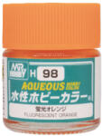 Mr Hobby Aqueous Hobby Color Paint (10 ml) Fluorescent Orange H-098