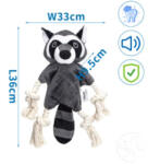 Nobleza Kutya nyikorgó plüss kötéljáték mosómedve (179541)