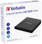 Verbatim CD/DVD író, USB 2.0, külső, VERBATIM (V53504) - irodasziget