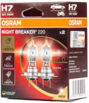 OSRAM H7 12V 55W PX26d NIGHT BREAKER halogén izzók +220% 2 darab (O-64210NB220-2HBDUO)