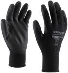 ROCK SAFETY Szerelőkesztyű poliészter PU tenyérmártással méret 10-es eco fekete_SCARAB-ECO/10 (50163)