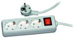  Prelungitor 3 prize, lungime cablu 3 m, schuko, intrerupator (FMK3300)