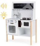 ECOTOYS Bucătărie din lemn pentru copii + sunete și lumini ECOTOYS Bucatarie copii