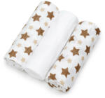 T-TOMI 3db-os BAMBUSZ pelenkaválogatás-PRÉMIUM CSEH MINŐSÉG- Beige stars