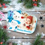 Art gift Комплект от 5 броя магнити - Коледно мече