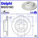 DELPHI Disc frana DELPHI BG5316C (BG5316C) - automobilus
