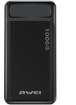 Awei PowerBank P5K 10000mAh 2.1A fekete 2xUSB