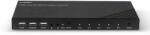 Lindy KVM kapcsoló HDMI 18G, USB 2.0 és Audio, 4 portos