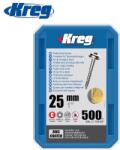 Kreg Tool Винтове за дърво 1 (25 мм), поцинковани комплект 500 бр. груба резба - Maxi-Loc / Kreg SML-C1-500 / (Kreg SML-C1-500)