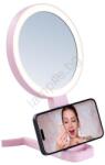 Immax 09102L - LED+CCT Димируемо козметично огледало SWEET LED/3W/5V розово (IM1442)