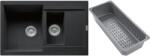 Franke Maris gránit mosogató lefolyóbetéttel 78x50 cm szürke/grafit/onix 114.0743. 075 (1140743075)