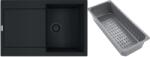 Franke Maris gránit mosogató lefolyóbetéttel 78x50 cm fekete 114.0743. 091 (1140743091)