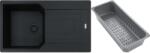 Franke Urban gránit mosogató lefolyóbetéttel 86x50 cm szürke/grafit/onix 114.0743. 101 (1140743101)